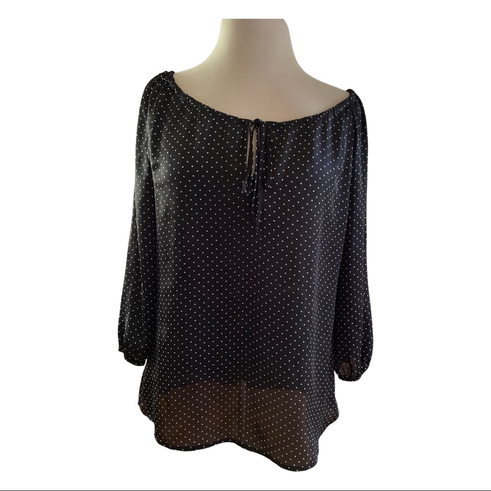 Ann Taylor polka dot blouse